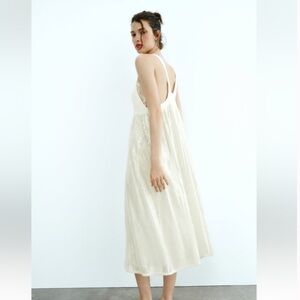 White Sequin Zara Dress